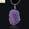 Minimalist Natural Stone Irregular Pendant Necklace With Electroplated Copper Accessories Crystal Quartz Hanging Ornament