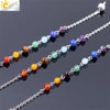 Minimalist Natural Stone Pyramid Pendant Necklace With Copper Accessories Semi Precious Crystal Obsidian And Amethyst Style