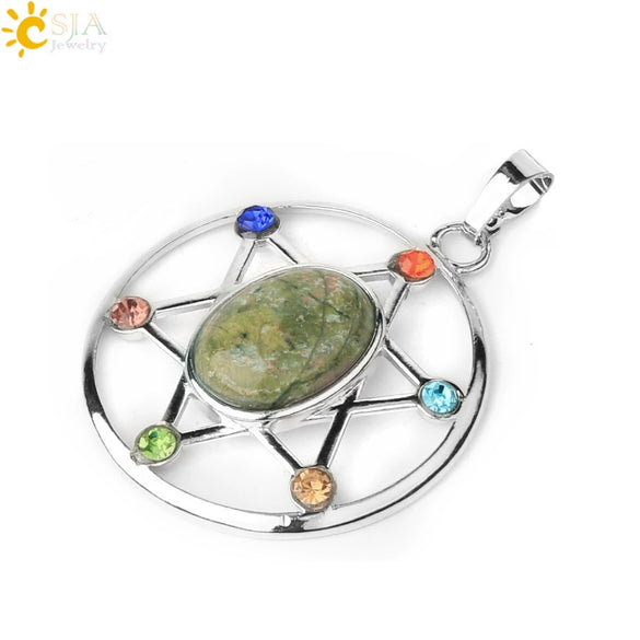 Minimalist Oval And Star Natural Crystal Pendant Necklace With Rhinestone Electroplated Geometric Jewelry