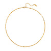 Minimalist Plain Stackable Hiphop Punk Stainless Steel Chain With 18K Gold Electroplated Nonfading Geometric Design