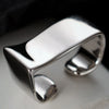 Minimalist S925 Sterling Silver Geometric Glossy Ear Clip For Women Sweet Cool Style