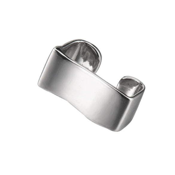 Minimalist S925 Sterling Silver Geometric Glossy Ear Clip For Women Sweet Cool Style