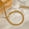 Minimalist Stacking Style Geometric Stainless Steel Electroplated Clavicle Chain Necklace For Women