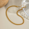 Minimalist Stacking Style Geometric Stainless Steel Electroplated Clavicle Chain Necklace For Women