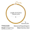 Minimalist Stacking Style Geometric Stainless Steel Electroplated Clavicle Chain Necklace For Women