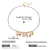 Minimalist Stainless Steel And Titanium Steel Necklace For Women With Geometric Pattern Diamond Butterfly Pendant And Electroplating Design