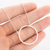 Minimalist Stainless Steel Geometric Star And Heart Pendant Necklace With Electroplated Finish For Women