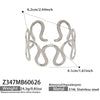 Minimalist Stainless Steel 18K Gold Plated Geometric Open Bracelet For Women Fashion Jewelry