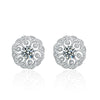 Minimalist 925 Sterling Silver Flower Earrings For Women