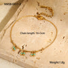 Minimalist Style Natural Stone Natural Pearl Stainless Steel Gold Plated Geometric Pattern Women's Bracelet