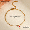 Minimalist Style Natural Stone Natural Pearl Stainless Steel Gold Plated Geometric Pattern Women's Bracelet