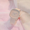 Minimalist Style Plastic Square Girl's Watch With Stainless Steel Pin Buckle And Plastic Mirror