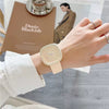 Minimalist Style Plastic Square Girl's Watch With Stainless Steel Pin Buckle And Plastic Mirror