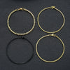 Minimalist Style Stainless Steel Geometric Box Chain Bracelet Set Jewelry With Electroplating