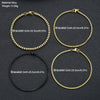 Minimalist Style Stainless Steel Geometric Box Chain Bracelet Set Jewelry With Electroplating