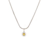 Minimalist Style Stainless Steel Necklace Inlaid With Colorful Zircon Geometric Electroplated Women's Clavicle Chain