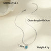 Minimalist Style Stainless Steel Necklace Inlaid With Colorful Zircon Geometric Electroplated Women's Clavicle Chain