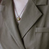 Minimalist Titanium Steel Heart Pendant Necklace With Contrasting Colors And Gold Plated Finish Mid Length Chain