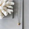 Minimalist Titanium Steel Heart Pendant Necklace With Contrasting Colors And Gold Plated Finish Mid Length Chain