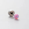 Minimalist Titanium Steel Screw Earrings With Imitation Pearls And Zirconia For Women