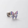 Minimalist Titanium Steel Screw Earrings With Imitation Pearls And Zirconia For Women