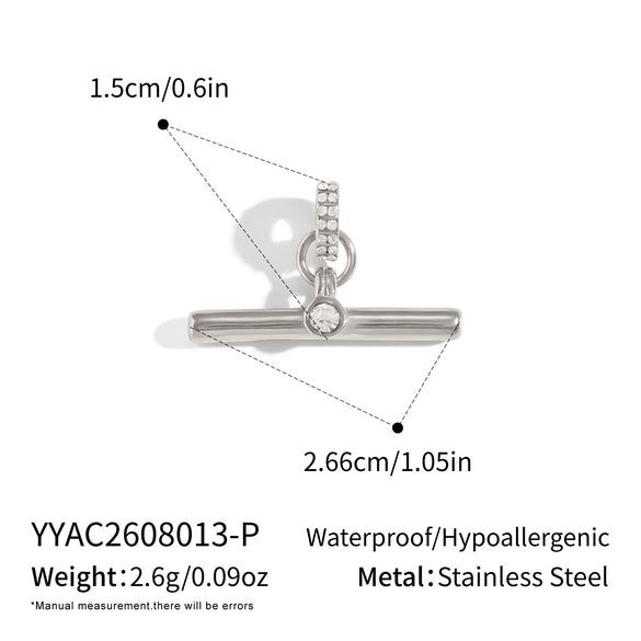 Minimalist Tshaped Stainless Steel Pendant Necklace With 18K Gold Pvd Plating Flash Ochain And Lobster Clasp