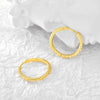 Minimalist Twist Earrings Copper Geometric Electroplating