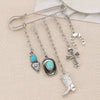 Minimalist Unisex Punk Hip Hop Heart Shaped Alloy Brooch With Paperclip Chain And Electroplating Process