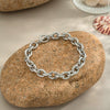 Minimalist Versatile Chain Bracelet With Ot Clasp For Women Titanium Steel Flower Shaped Pvd Vacuum Real Gold Electroplated Nonfading Wholesale