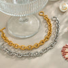 Minimalist Versatile Chain Bracelet With Ot Clasp For Women Titanium Steel Flower Shaped Pvd Vacuum Real Gold Electroplated Nonfading Wholesale