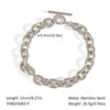 Minimalist Versatile Chain Bracelet With Ot Clasp For Women Titanium Steel Flower Shaped Pvd Vacuum Real Gold Electroplated Nonfading Wholesale