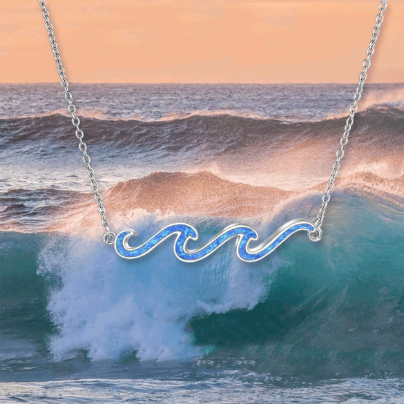 Minimalist Wave Pendant Necklace With O Shaped Chain Electroplated Copper Geometric Casual Jewelry For Women And Men