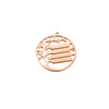 Mirror Titanium Steel Jewelry Accessories Wafer Hollow Tree Strip Laser Pendant Electroplated