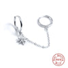 Mix And Match Double Wear Octagon Diamond Earrings In S925 Sterling Silver With Geometric Styling