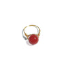10Mm Natural Stone Amethyst Ring Handmade Woven Color Preserving Unisex Fashion Jewelry