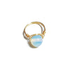 10Mm Natural Stone Amethyst Ring Handmade Woven Color Preserving Unisex Fashion Jewelry