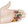 10Mm Natural Stone Amethyst Ring Handmade Woven Color Preserving Unisex Fashion Jewelry
