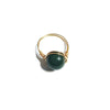 10Mm Natural Stone Amethyst Ring Handmade Woven Color Preserving Unisex Fashion Jewelry