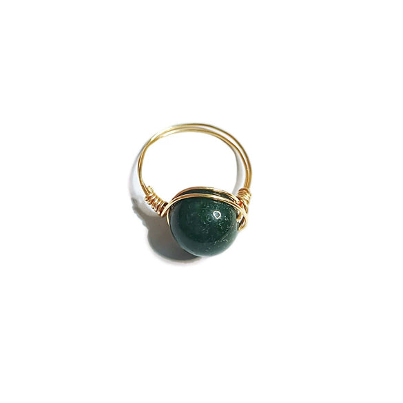10Mm Natural Stone Amethyst Ring Handmade Woven Color Preserving Unisex Fashion Jewelry