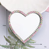 Mobile Phone Accessories Alloy Love Mirror Diamond Pearl Flower Electroplated