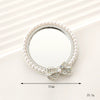 Mobile Phone Accessories Alloy Love Mirror Diamond Pearl Flower Electroplated