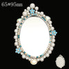 Mobile Phone Accessories Alloy Love Mirror Diamond Pearl Flower Electroplated