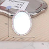 Mobile Phone Accessories Alloy Love Mirror Diamond Pearl Flower Electroplated