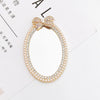 Mobile Phone Accessories Alloy Love Mirror Diamond Pearl Flower Electroplated