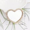 Mobile Phone Accessories Alloy Love Mirror Diamond Pearl Flower Electroplated