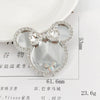 Mobile Phone Accessories Alloy Love Mirror Diamond Pearl Flower Electroplated