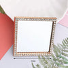 Mobile Phone Accessories Alloy Love Mirror Diamond Pearl Flower Electroplated