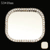 Mobile Phone Accessories Alloy Love Mirror Diamond Pearl Flower Electroplated