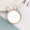 Mobile Phone Accessories Alloy Love Mirror Diamond Pearl Flower Electroplated