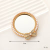 Mobile Phone Accessories Alloy Love Mirror Diamond Pearl Flower Electroplated